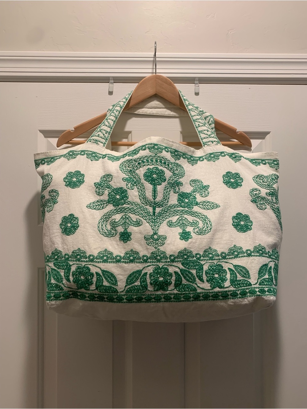 Johnny Was Bohemian Embroidered Tote Bag NWOT